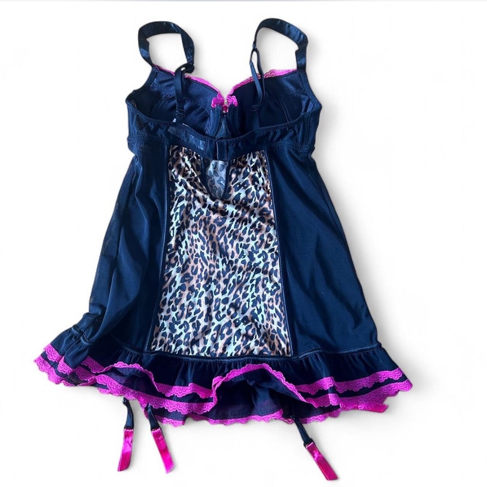 Cheetah Print Babydoll Lingerieππ - Picture 5 of 7